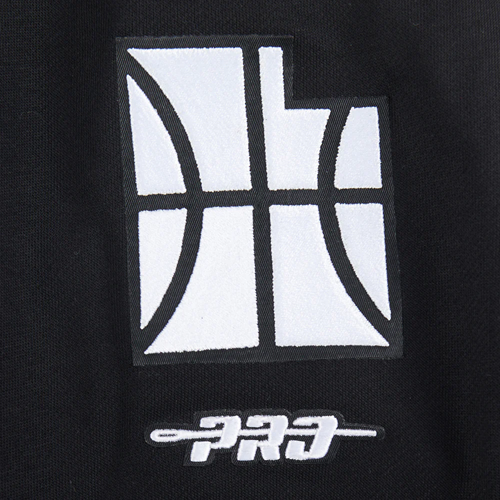 NBA UTAH JAZZ CITY EDITION 25-26 WOMEN'S RIB FLC CROPPED PO HOODIE (BLACK) - Image 6