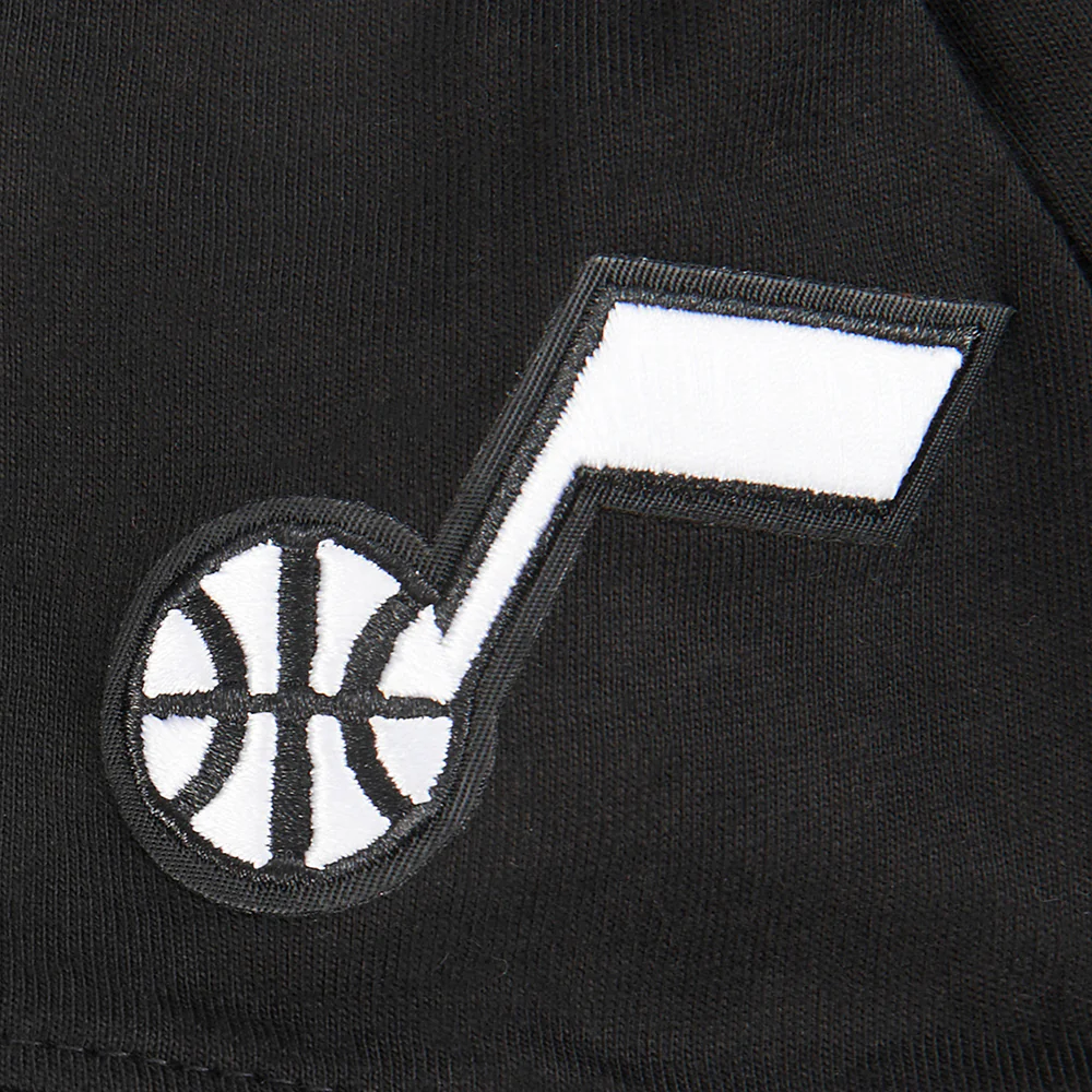 NBA UTAH JAZZ CLASSIC TODDLER BOYS SHORT SLEEVE STRIPED RIB TEE (BLACK) - Image 7