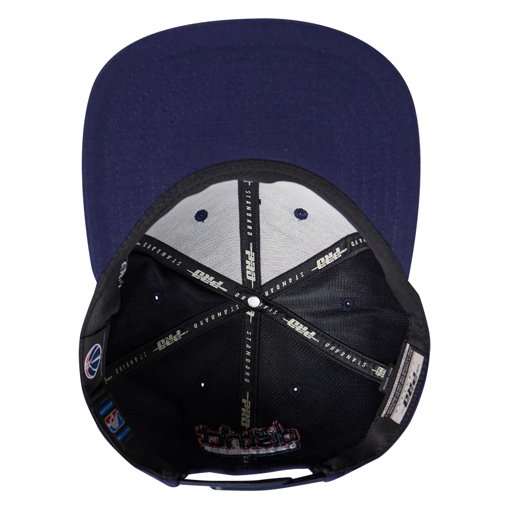 NBA WASHINGTON WIZARDS SCRIPT TAIL WOOL SNAPBACK (MIDNIGHT NAVY) - Image 6