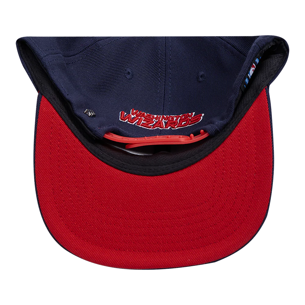 NBA WASHINGTON WIZARDS MASHUP UNISEX WOOL SNAPBACK HAT (MIDNIGHT NAVY) - Image 6