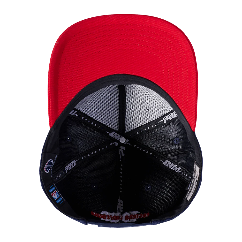 NBA WASHINGTON WIZARDS CITY TOUR CURVED SNAPBACK HAT (MIDNIGHT NAVY) - Image 6