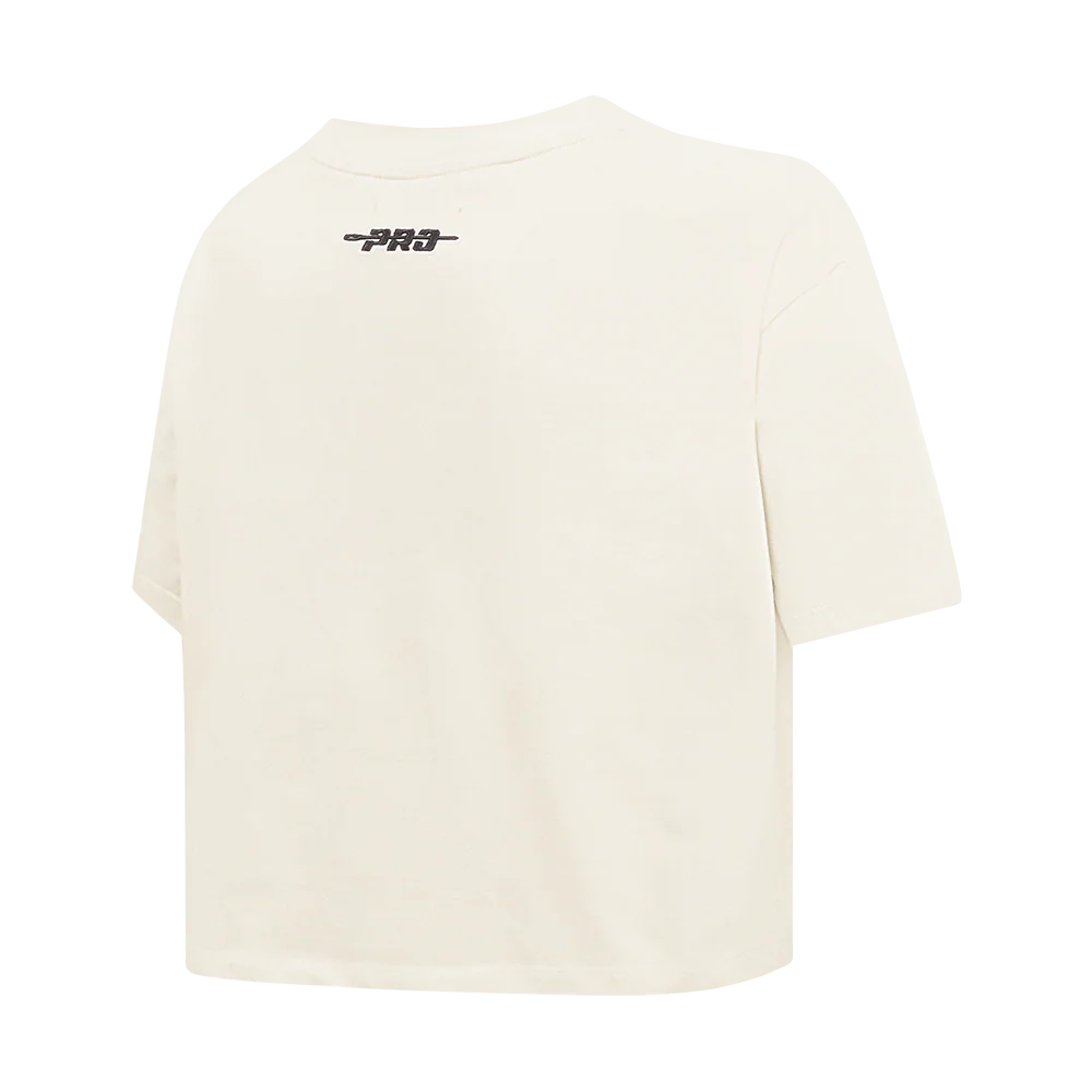 NBA WASHINGTON WIZARDS RETRO CLASSIC WOMEN'S BOXY TEE (EGGSHELL) - Image 4