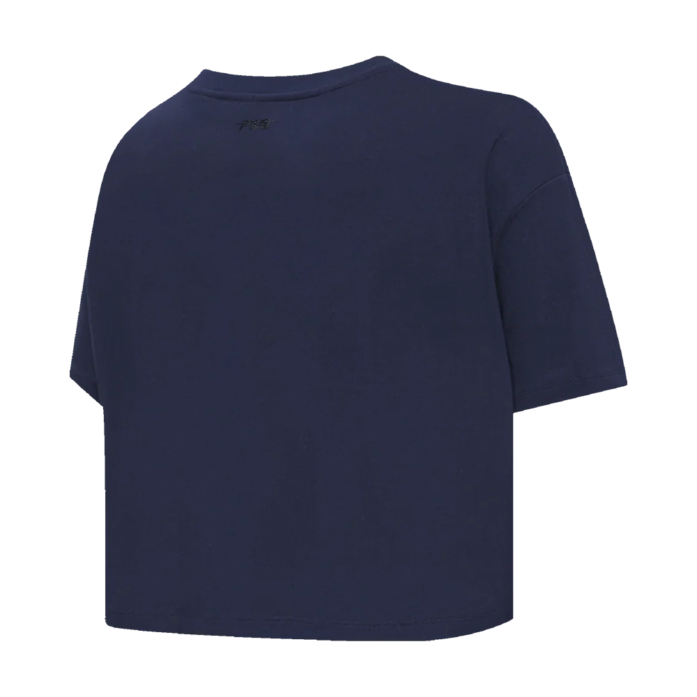 NBA WASHINGTON WIZARDS RETRO CLASSIC WOMEN'S BOXY TEE (MIDNIGHT NAVY) - Image 4