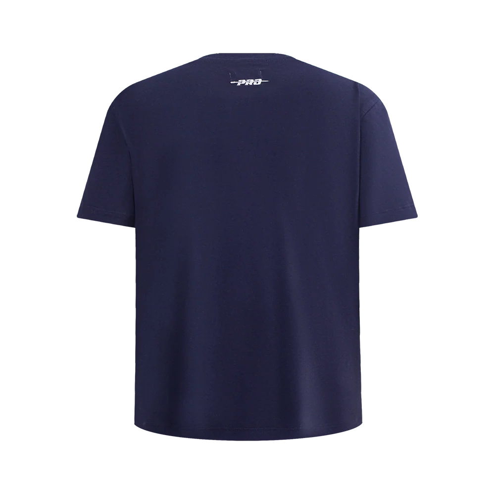 NBA WASHINGTON WIZARDS RETRO CLASSIC SINGLE JERSEY BIG BOYS SINGLE JERSEY TAPING TEE (MIDNIGHT NAVY/RED) - Image 3