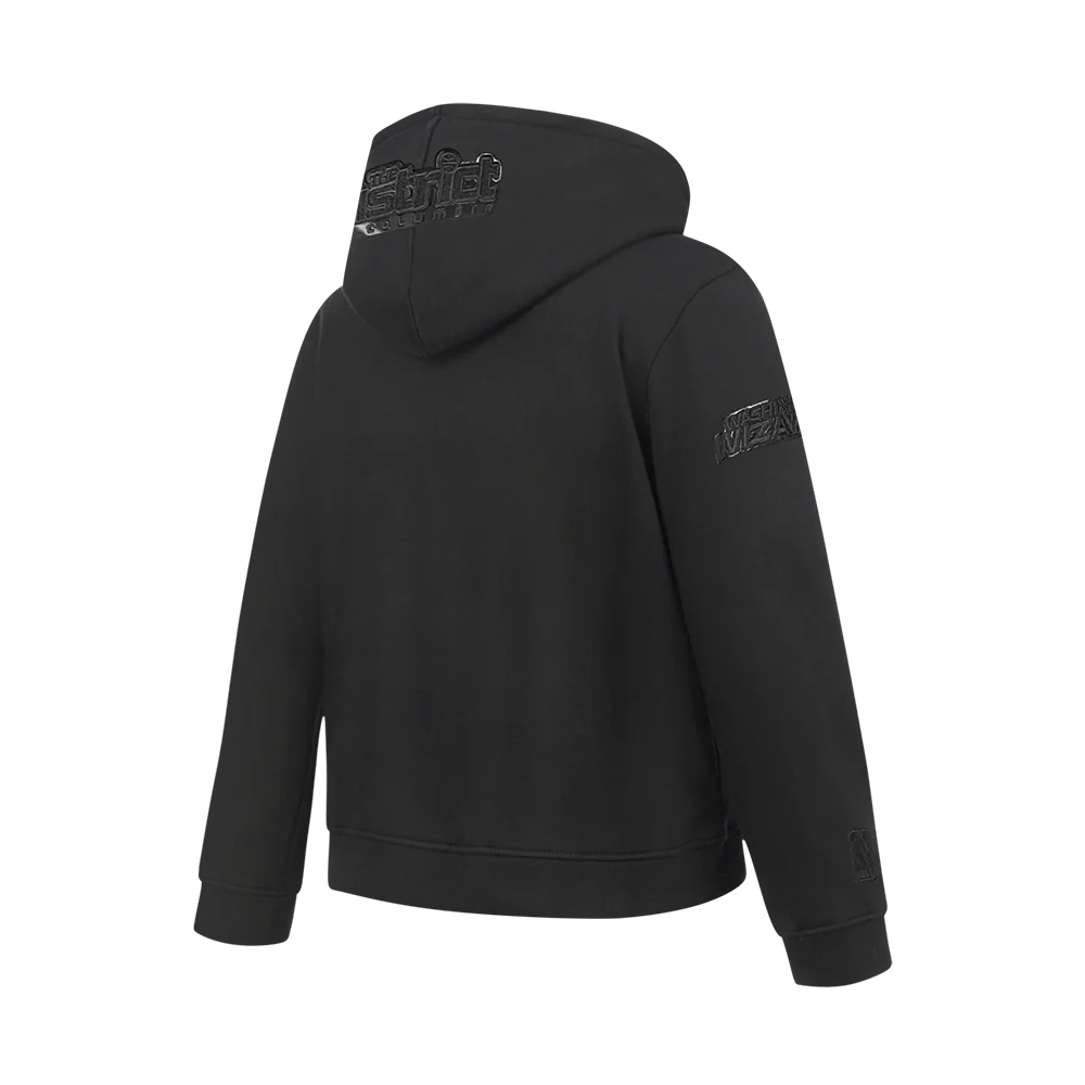 NBA WASHINGTON WIZARDS TRIPLE BLACK BIG BOYS FLC PO HOODIE (BLACK) - Image 4