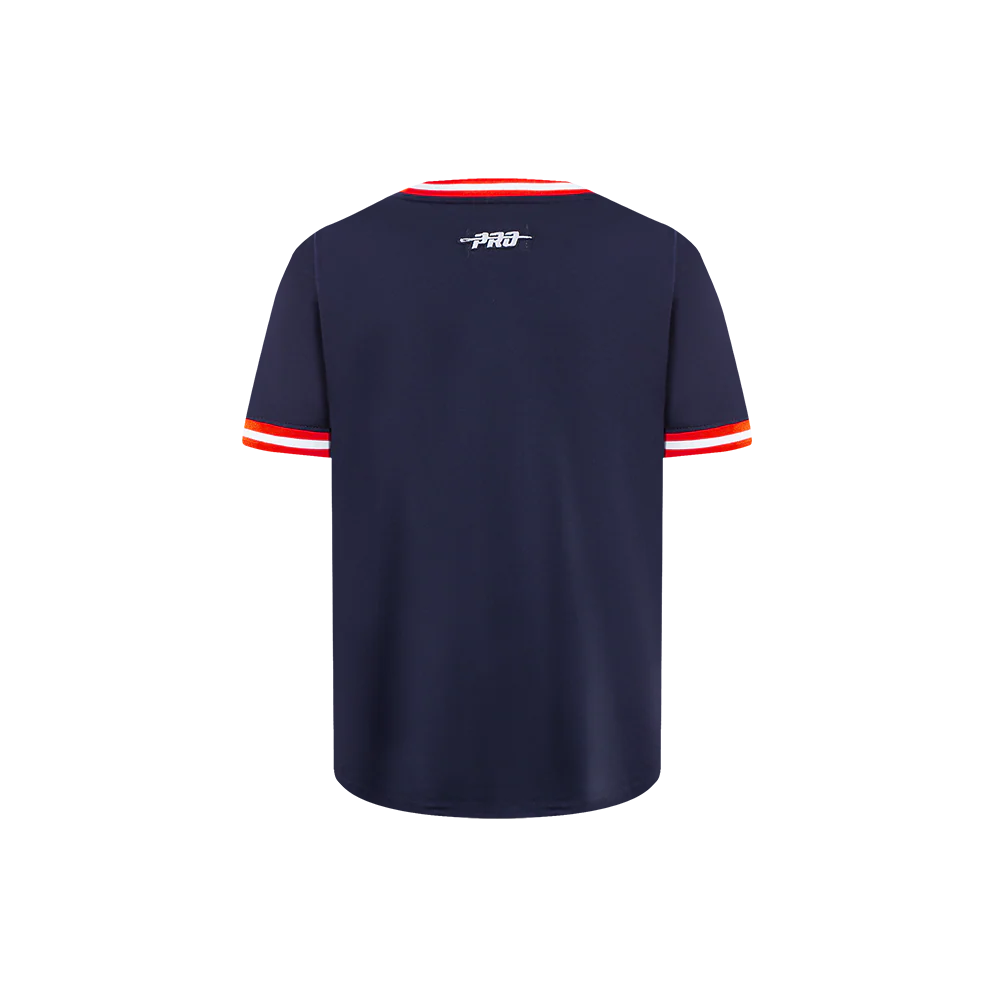 NBA WASHINGTON WIZARDS CLASSIC LITTLE BOYS SHORT SLEEVE STRIPED RIB TEE (MIDNIGHT NAVY/RED) - Image 3