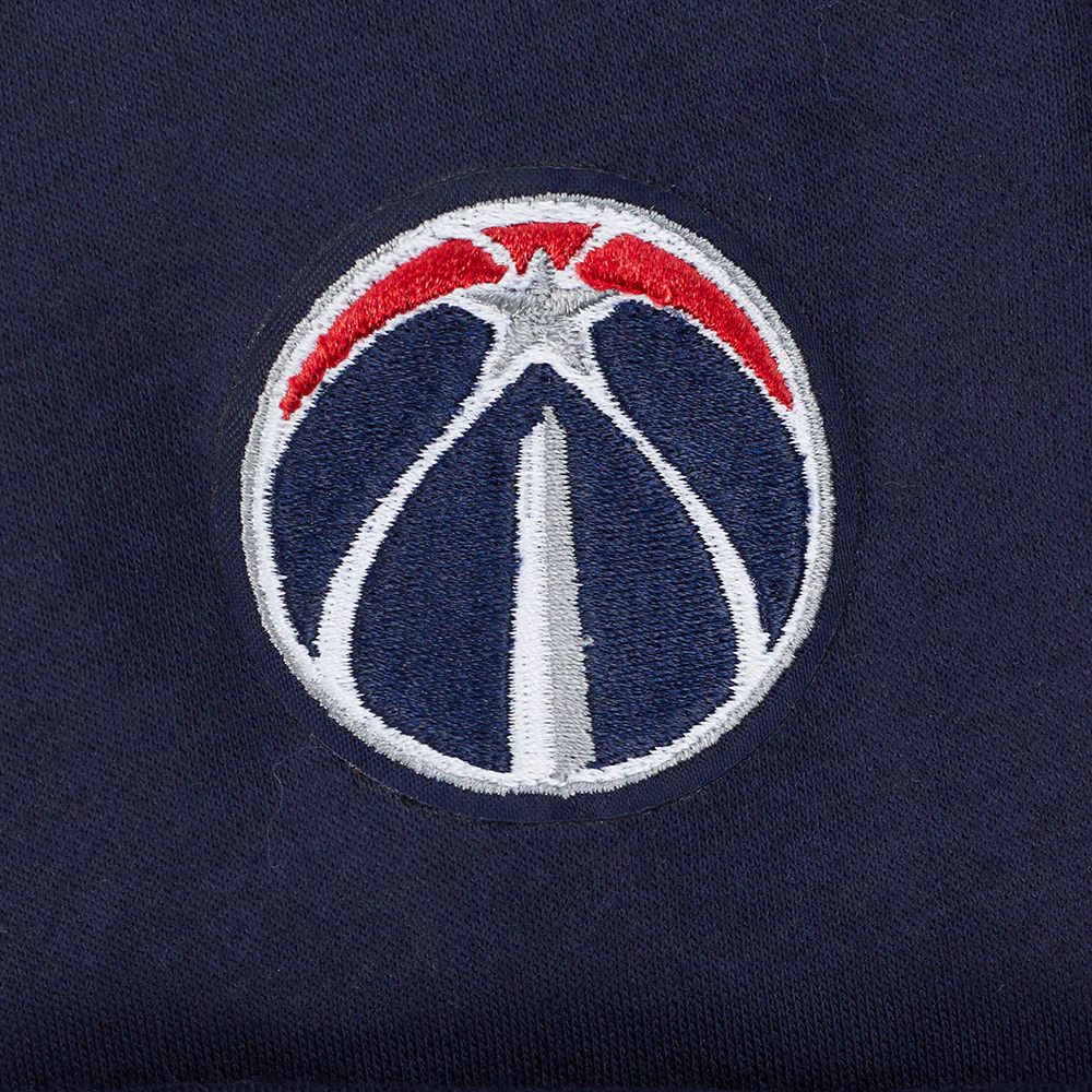 NBA WASHINGTON WIZARDS RETRO CLASSIC LITTLE GIRLS RIB FLEECE CREWNECK (MIDNIGHT NAVY/RED/MIDNIGHT NAVY) - Image 6