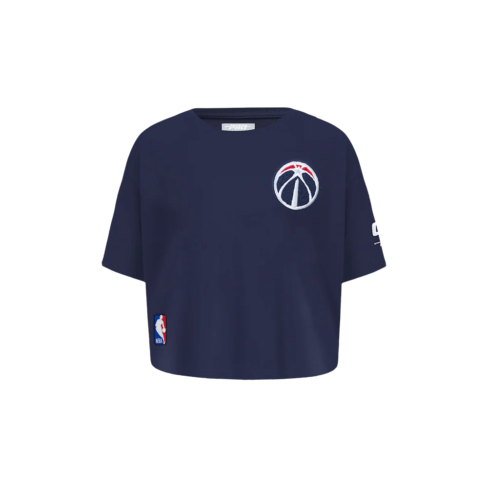NBA WASHINGTON WIZARDS CLASSIC TODDLER GIRLS SHORT SLEEVE BOXY TEE (MIDNIGHT NAVY)