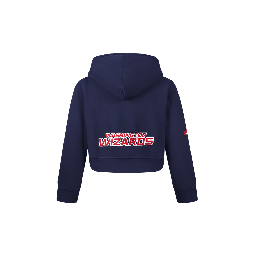 NBA WASHINGTON WIZARDS CLASSIC TODDLER GIRLS FLEECE FULL ZIP HOODIE (MIDNIGHT NAVY) - Image 3