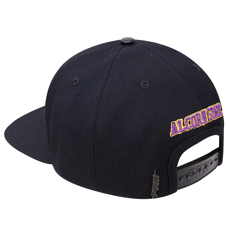ALCORN STATE UNIVERSITY CLASSIC UNISEX WOOL SNAPBACK HAT (BLACK) - Image 3