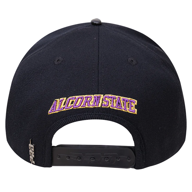 ALCORN STATE UNIVERSITY CLASSIC UNISEX WOOL SNAPBACK HAT (BLACK) - Image 4