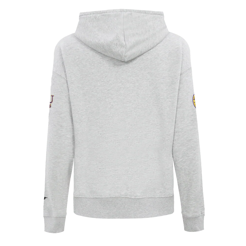 COLLEGE ALCORN STATE UNIVERSITY CLASSIC WOMEN'S FLC PO HOODIE (HEATHER GREY) - Image 3