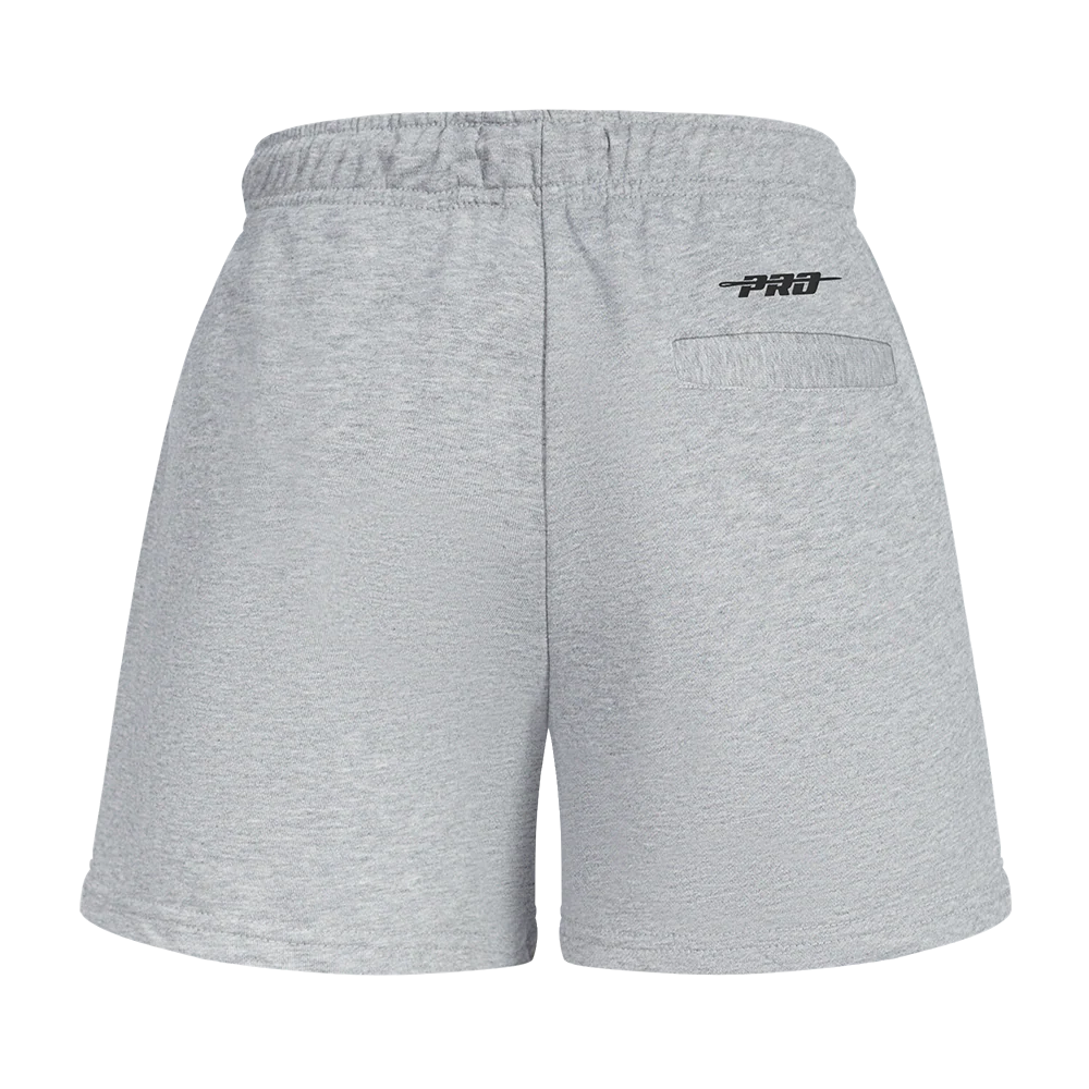 BOSTON UNIVERSITY CLASSIC WOMEN'S FLEECE SHORT (HEATHER GREY) - Image 4