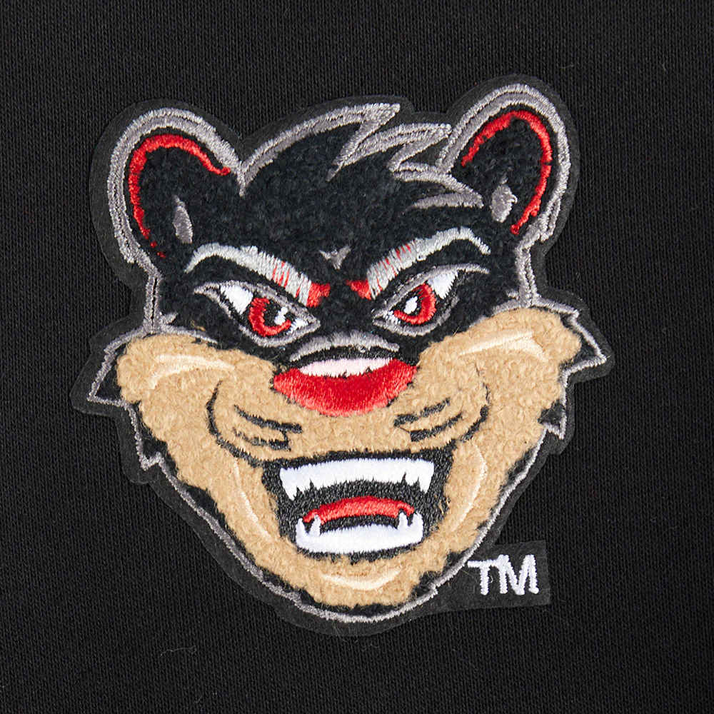 COLLEGE UNIVERSITY OF CINCINNATI CLASSIC WOMEN'S RIB FLC CROPPED PO HOODIE (BLACK) - Image 7