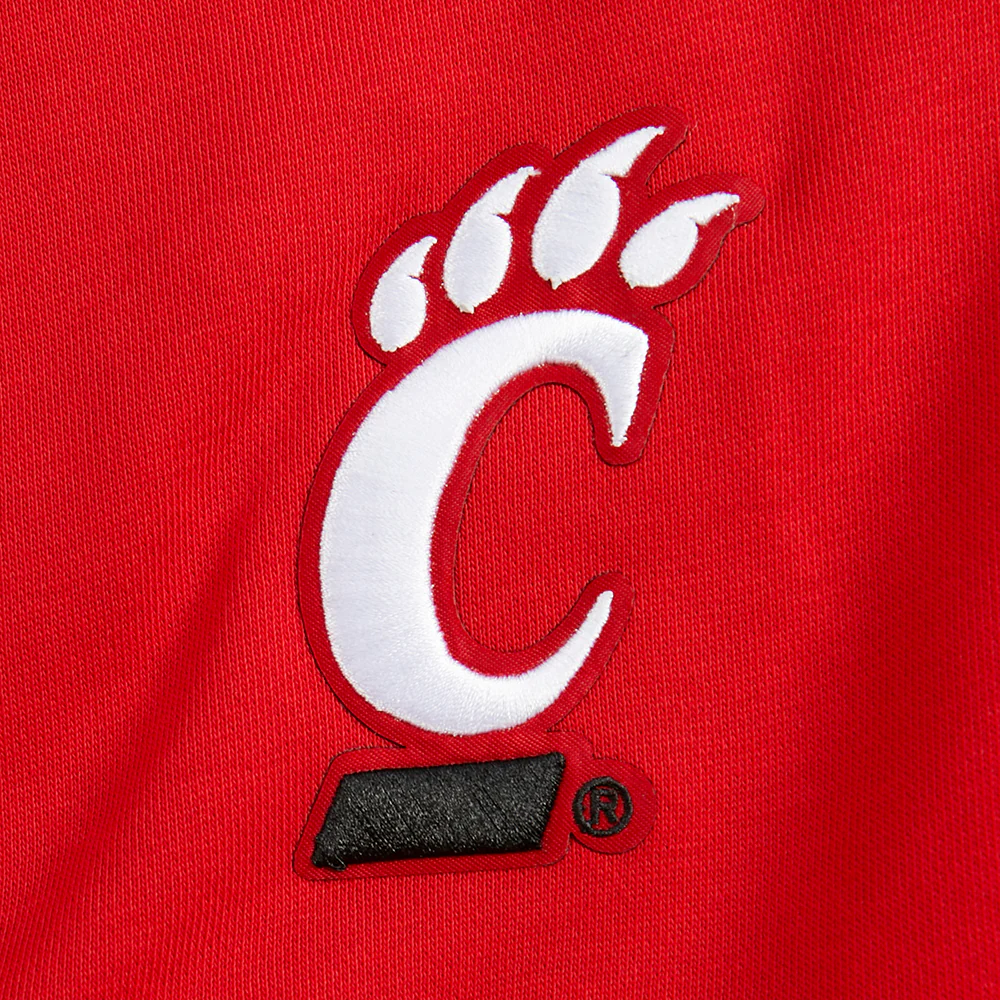COLLEGE UNIVERSITY OF CINCINNATI WINGSPAN WOMEN'S FLC CREWNECK (RED) - Image 8