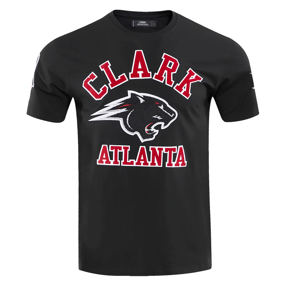 CLARK ATLANTA UNIVERSITY CLASSIC MEN'S STACKED LOGO TEE (RED)
