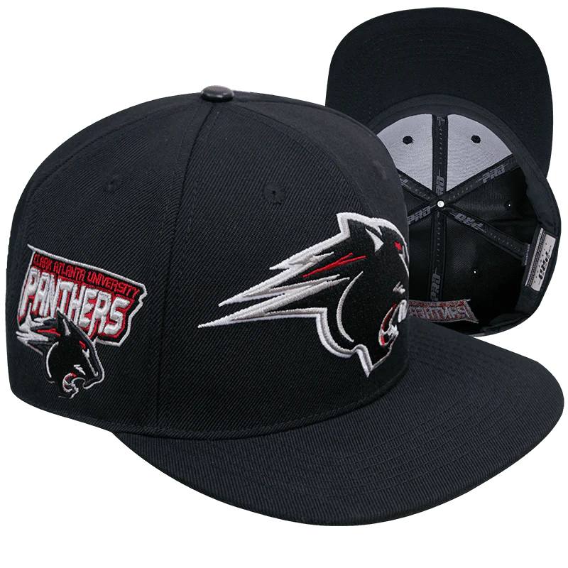 CLARK ATLANTA UNIVERSITY CLASSIC UNISEX WOOL SNAPBACK HAT (BLACK) - Image 6