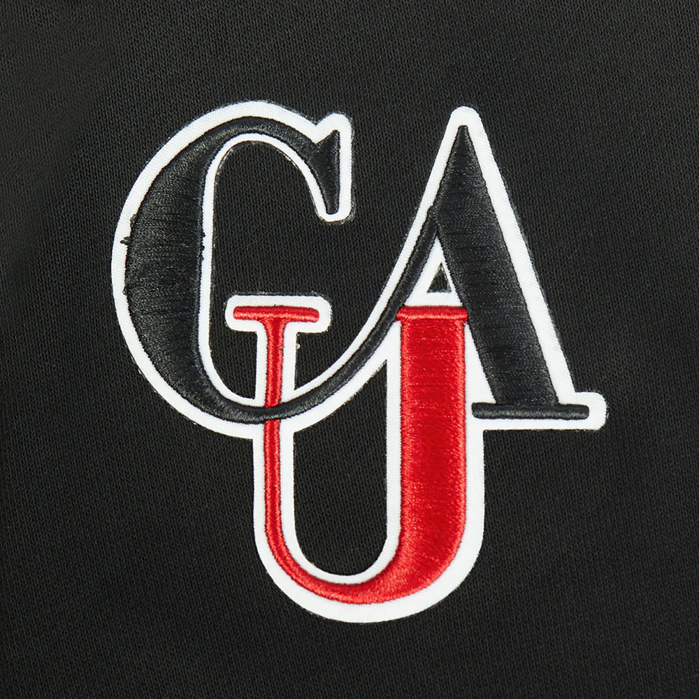 COLLEGE CLARK ATLANTA UNIVERSITY CLASSIC WOMEN'S FLC PO HOODIE (BLACK) - Image 8