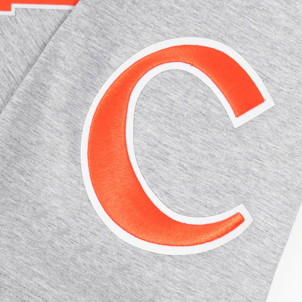CLEMSON UNIVERSITY CLASSIC MEN'S STACKED LOGO TEE (HEATHER GREY) - Image 7