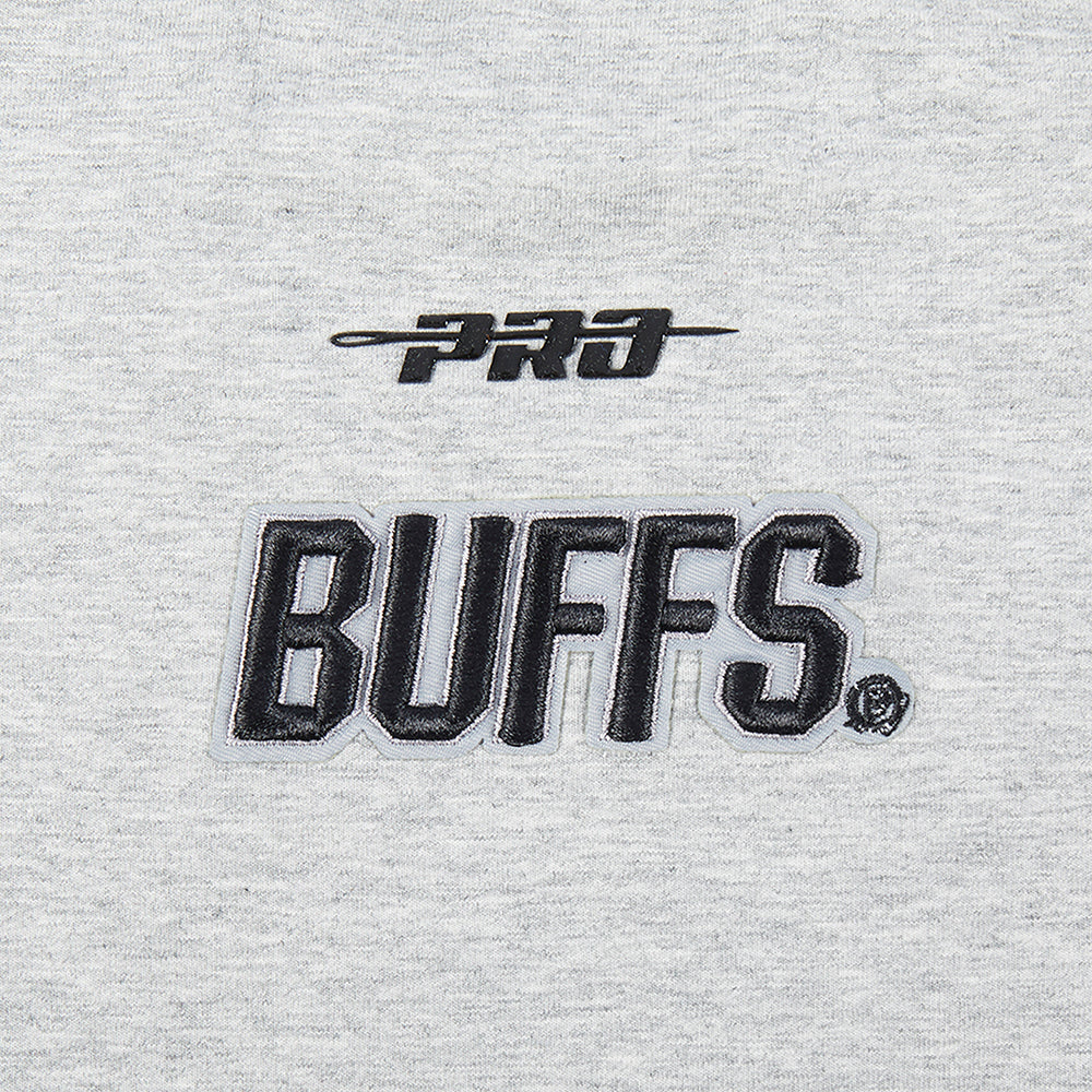UNIVERSITY OF COLORADO CLASSIC WOMEN'S SINGLE JERSEY BOXY TEE (HEATHER GREY) - Image 7