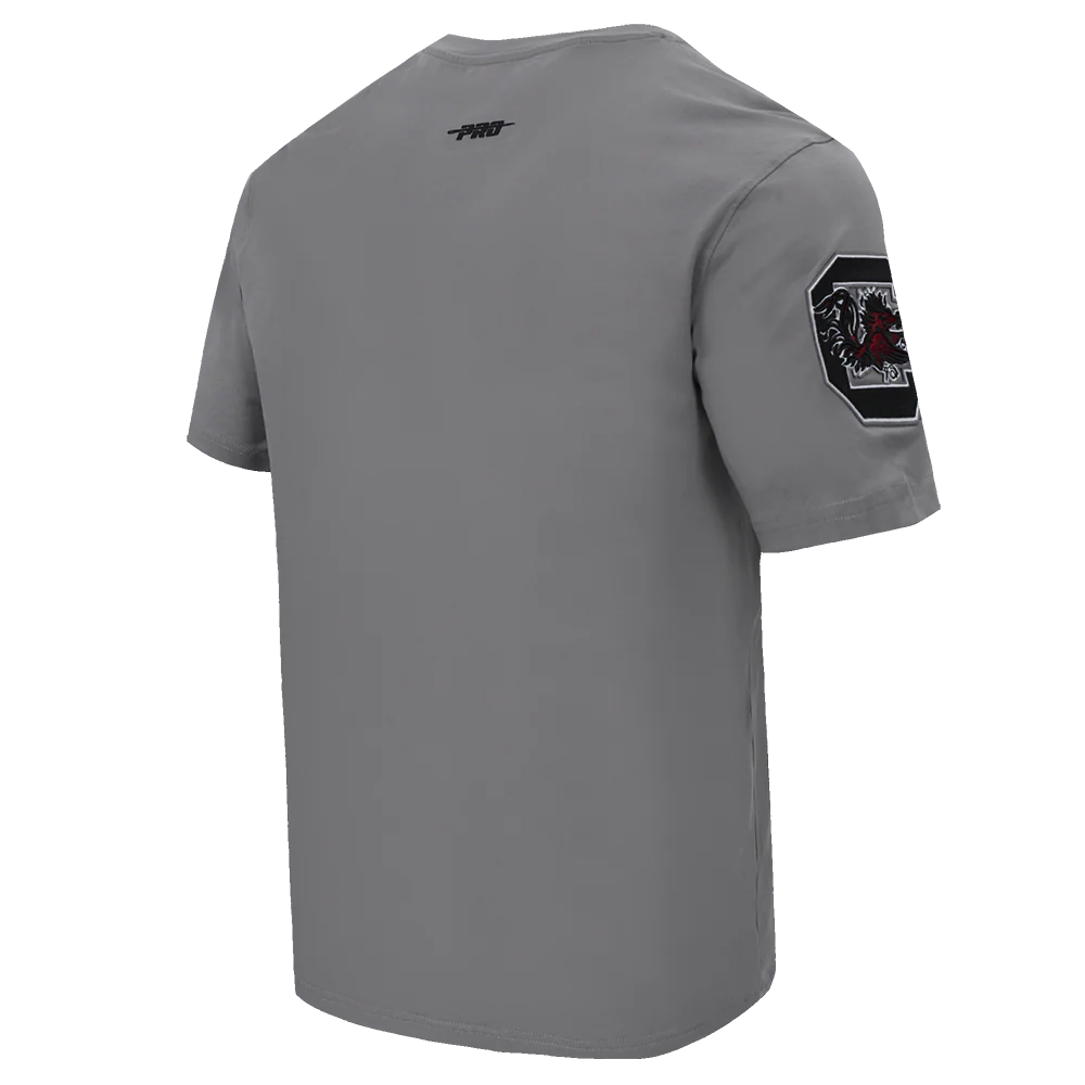 UNIVERSITY OF SOUTH CAROLINA CLASSIC MEN'S STACKED LOGO TEE (GRAY) - Image 4
