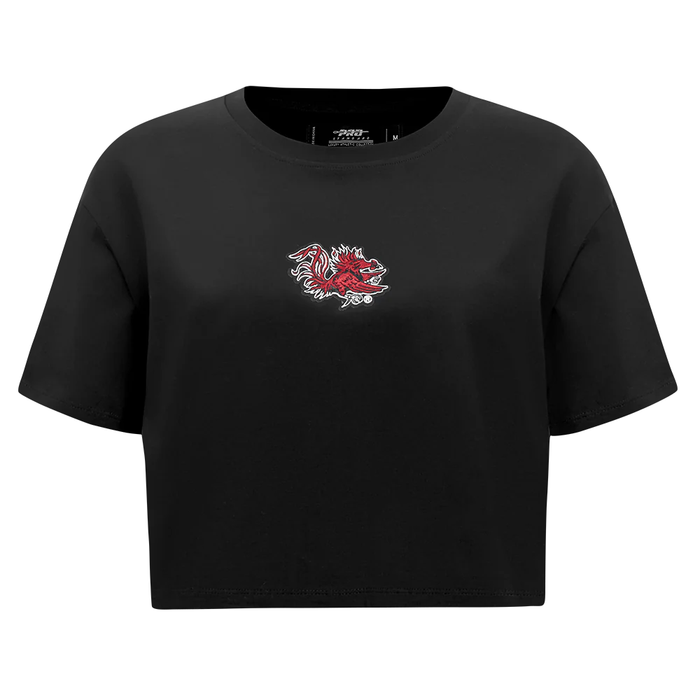 COLLEGE UNIVERSITY OF SOUTH CAROLINA WINGSPAN WOMEN'S SJ BOXY TEE (BLACK) - Image 2