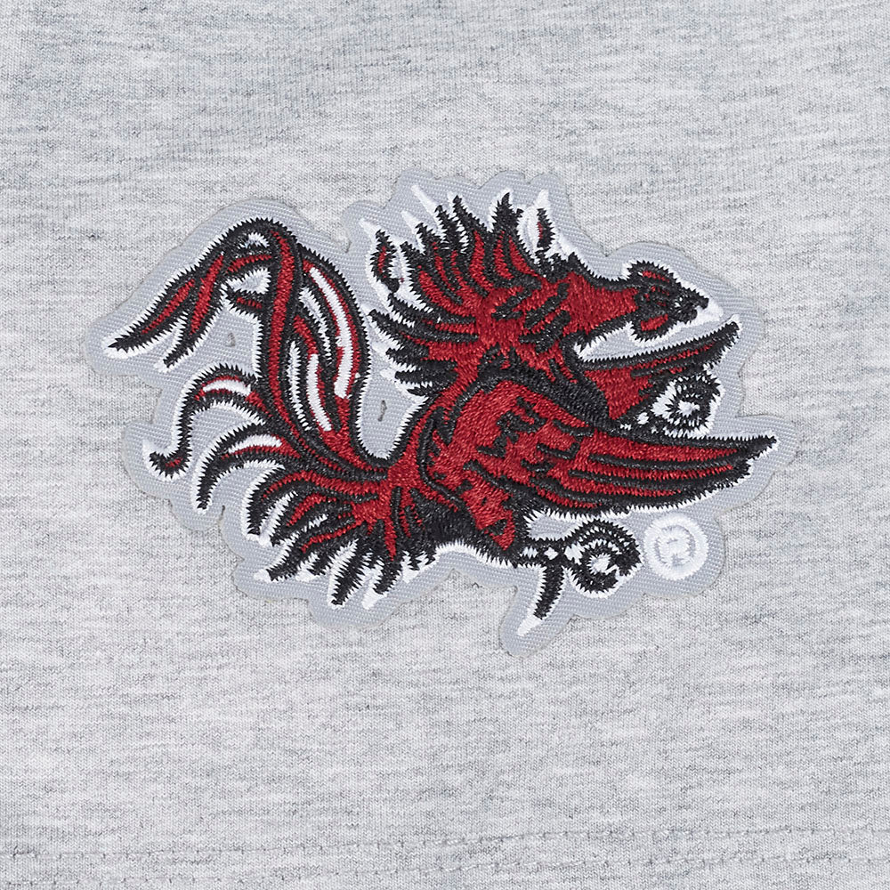 UNIVERSITY OF SOUTH CAROLINA CLASSIC WOMEN'S SINGLE JERSEY BOXY TEE (HEATHER GREY) - Image 6