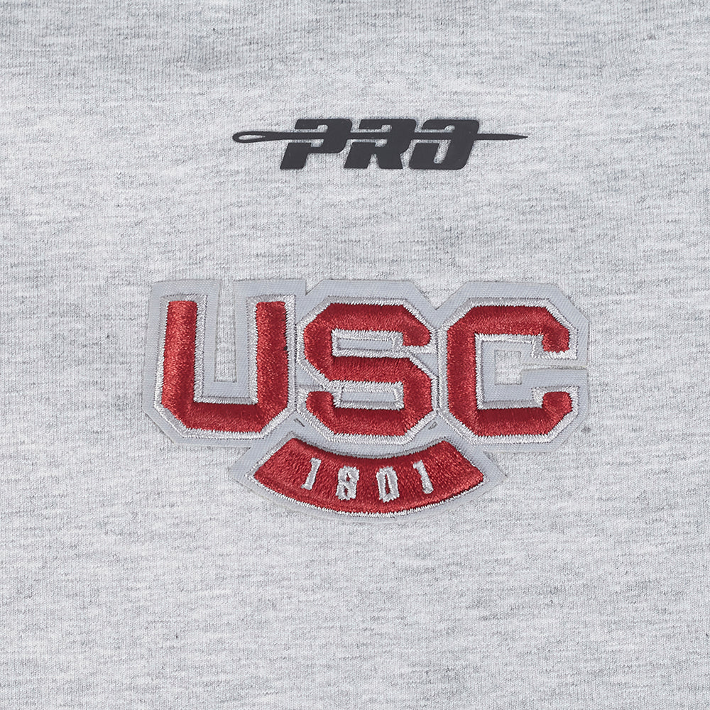 UNIVERSITY OF SOUTH CAROLINA CLASSIC WOMEN'S SINGLE JERSEY BOXY TEE (HEATHER GREY) - Image 7
