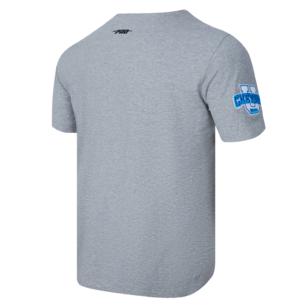 CHEYNEY UNIVERSITY CLASSIC MEN'S STACKED LOGO TEE (HEATHER GRAY/BLACK) - Image 3