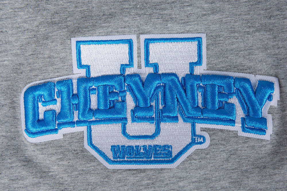 CHEYNEY UNIVERSITY CLASSIC MEN'S STACKED LOGO TEE (HEATHER GRAY/BLACK) - Image 6