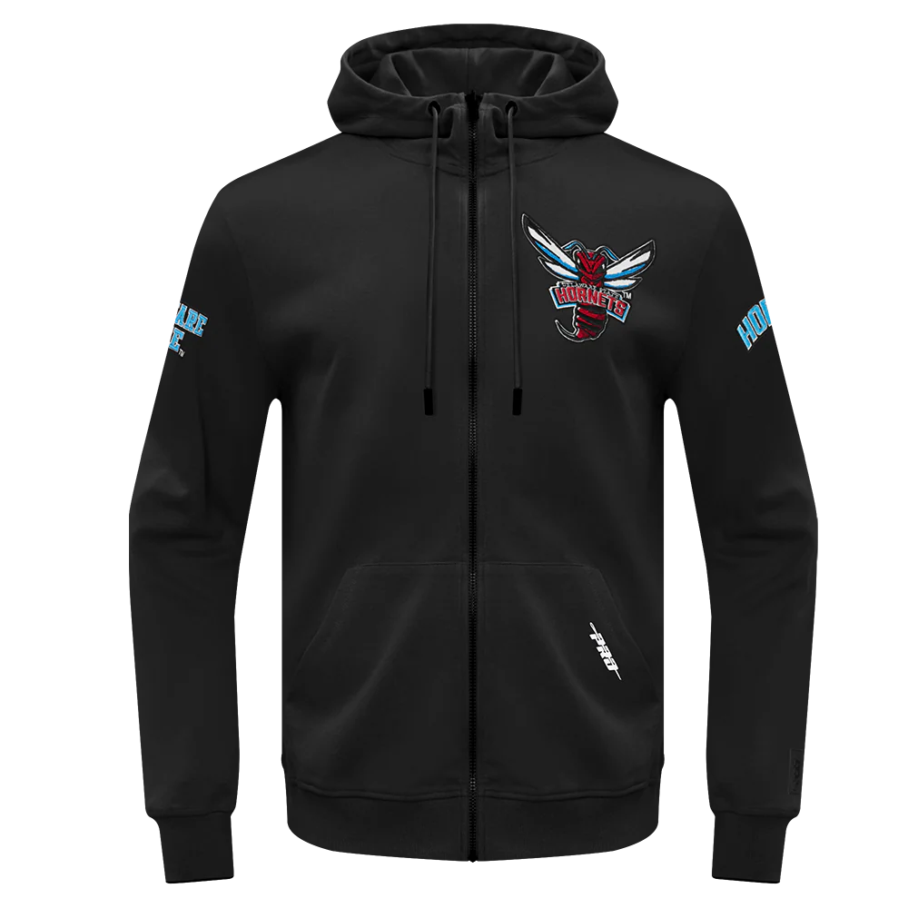 COLLEGE DELAWARE STATE UNIVERSITY CLASSIC MEN'S DK FZ PO HOODIE (BLACK)
