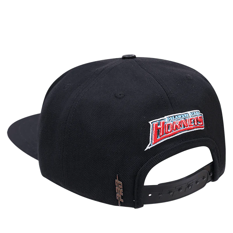 DELAWARE STATE UNIVERSITY CLASSIC UNISEX WOOL SNAPBACK HAT (BLACK) - Image 2