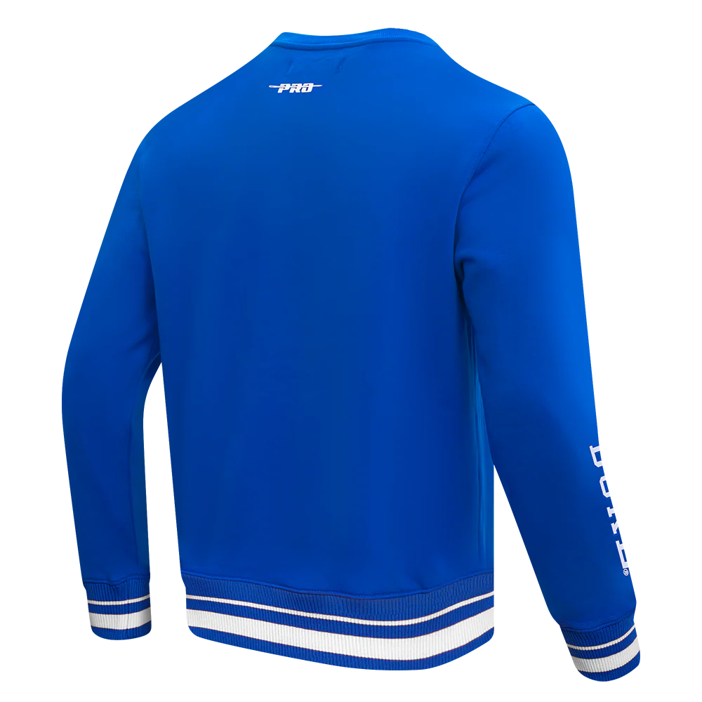 DUKE UNIVERSITY CLASSIC MEN'S STACKED LOGO CREWNECK (ROYAL BLUE) - Image 4