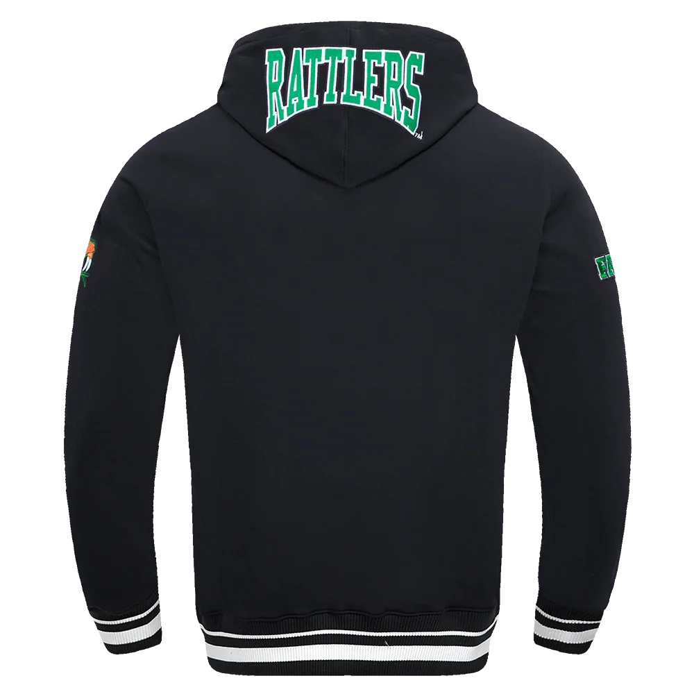 COLLEGE FLORIDA A&M UNIVERSITY CREST EMBLEM MEN'S RIB FLC PO HOODIE (BLACK) - Image 3