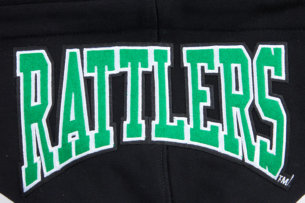 COLLEGE FLORIDA A&M UNIVERSITY CREST EMBLEM MEN'S RIB FLC PO HOODIE (BLACK) - Image 8