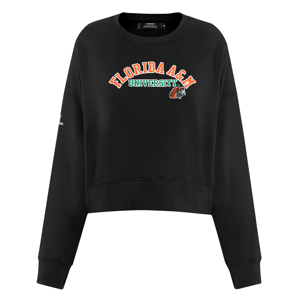 FLORIDA A&M UNIVERSITY CLASSIC FLEECE CREWNECK (BLACK)