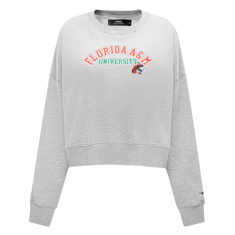 FLORIDA A&M UNIVERSITY CLASSIC FLEECE CREWNECK (HEATHER GREY)