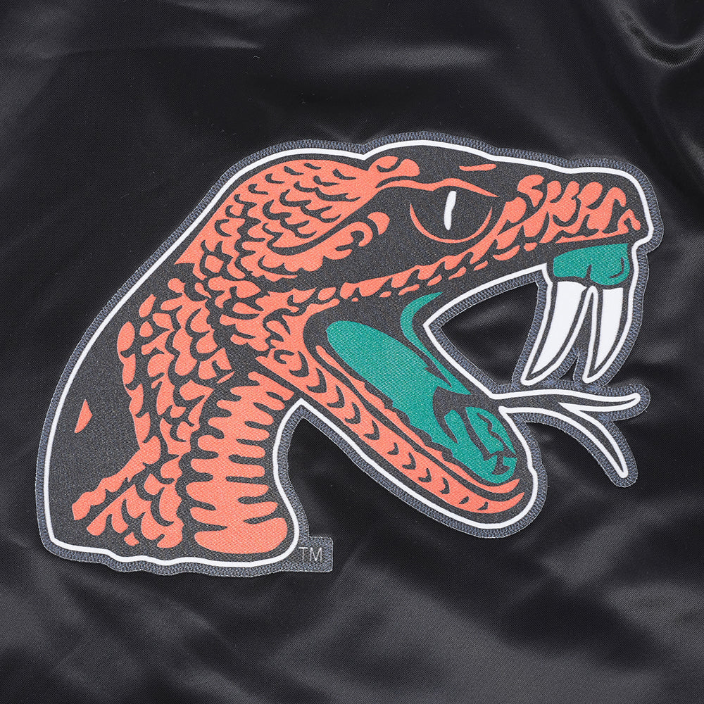 FLORIDA A&M UNIVERSITY CLASSIC SATIN JACKET (BLACK) - Image 10