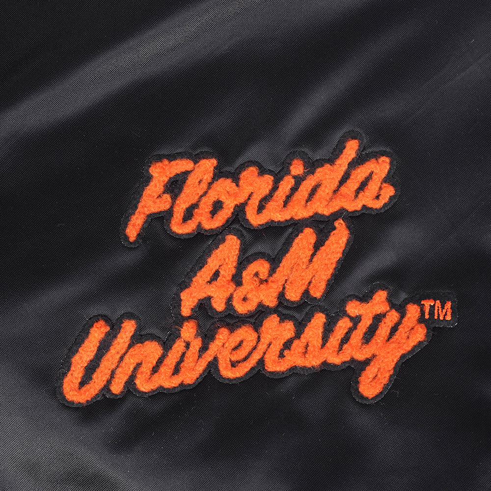 FLORIDA A&M UNIVERSITY CLASSIC SATIN JACKET (BLACK) - Image 6