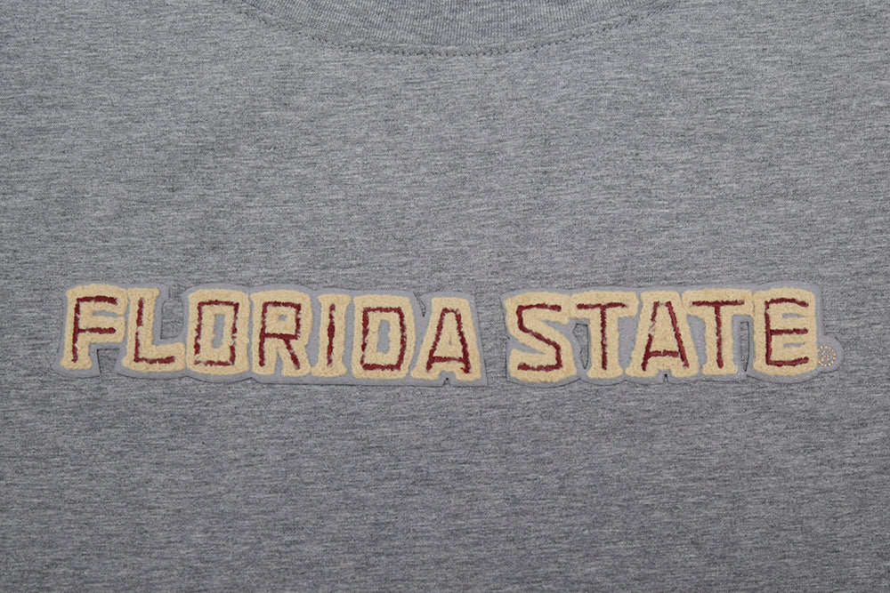 Florida State University NEUTRAL WOMEN'S SJ BOXY TEE (DARK HEATHER GRAY) - Image 5