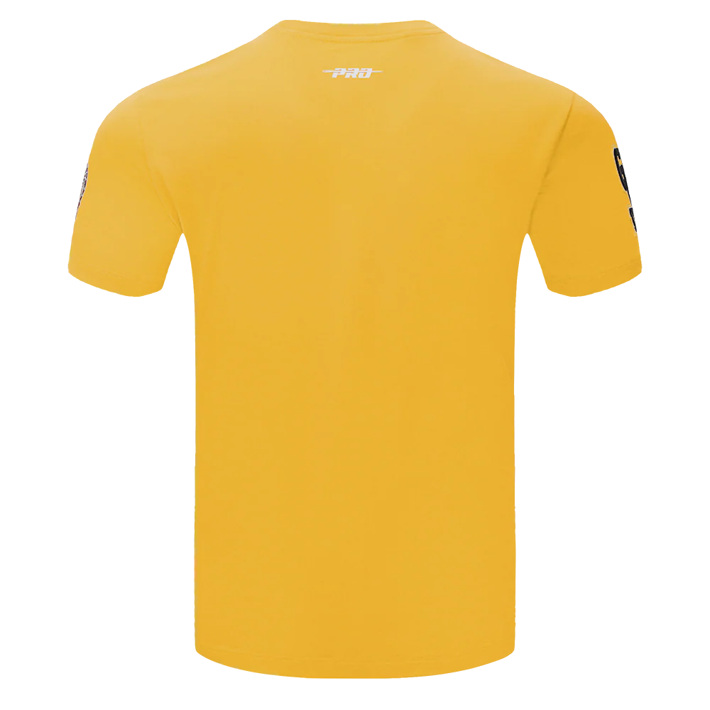 GRAMBLING STATE UNIVERSITY CLASSIC MEN'S STACKED LOGO TEE (YELLOW) - Image 4