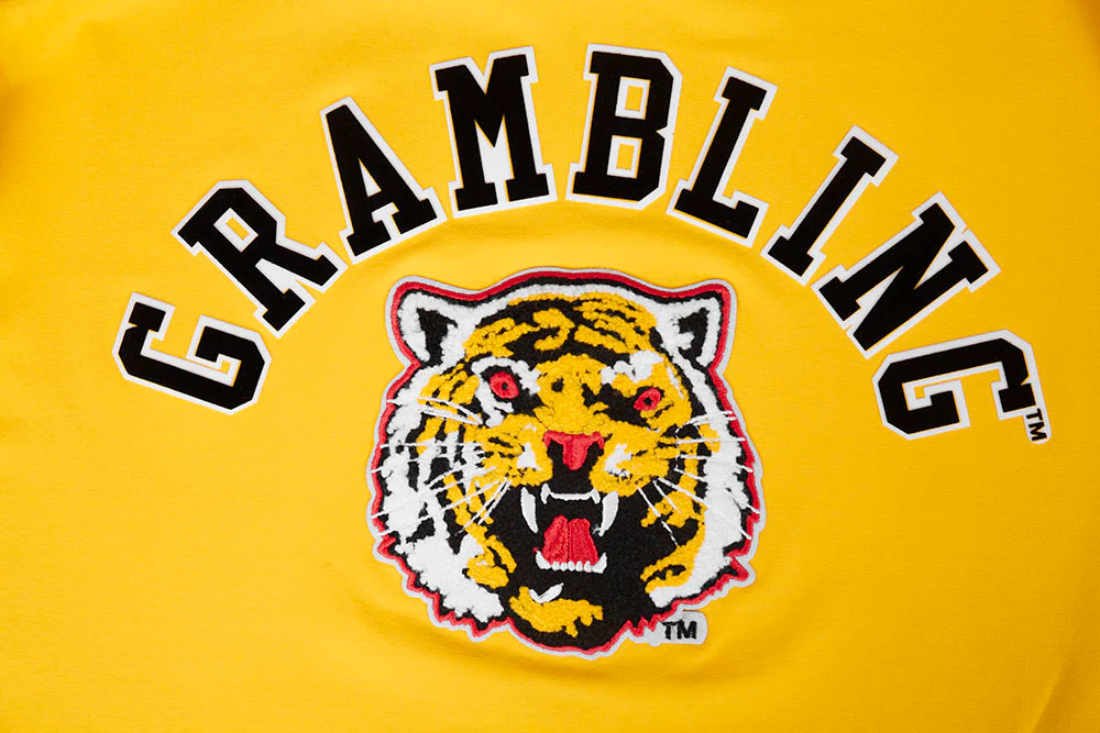 GRAMBLING STATE UNIVERSITY CLASSIC MEN'S STACKED LOGO TEE (YELLOW) - Image 5