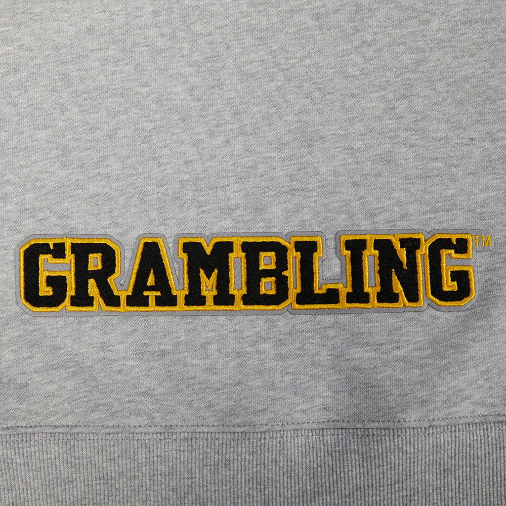 GRAMBLING STATE UNIVERSITY CLASSIC FLEECE HOODIE DRESS (HEATHER GREY) - Image 8