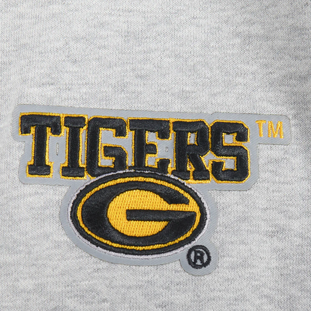 GRAMBLING STATE UNIVERSITY CLASSIC FLEECE CROPPED PULLOVER HOODIE (HEATHER GREY) - Image 8