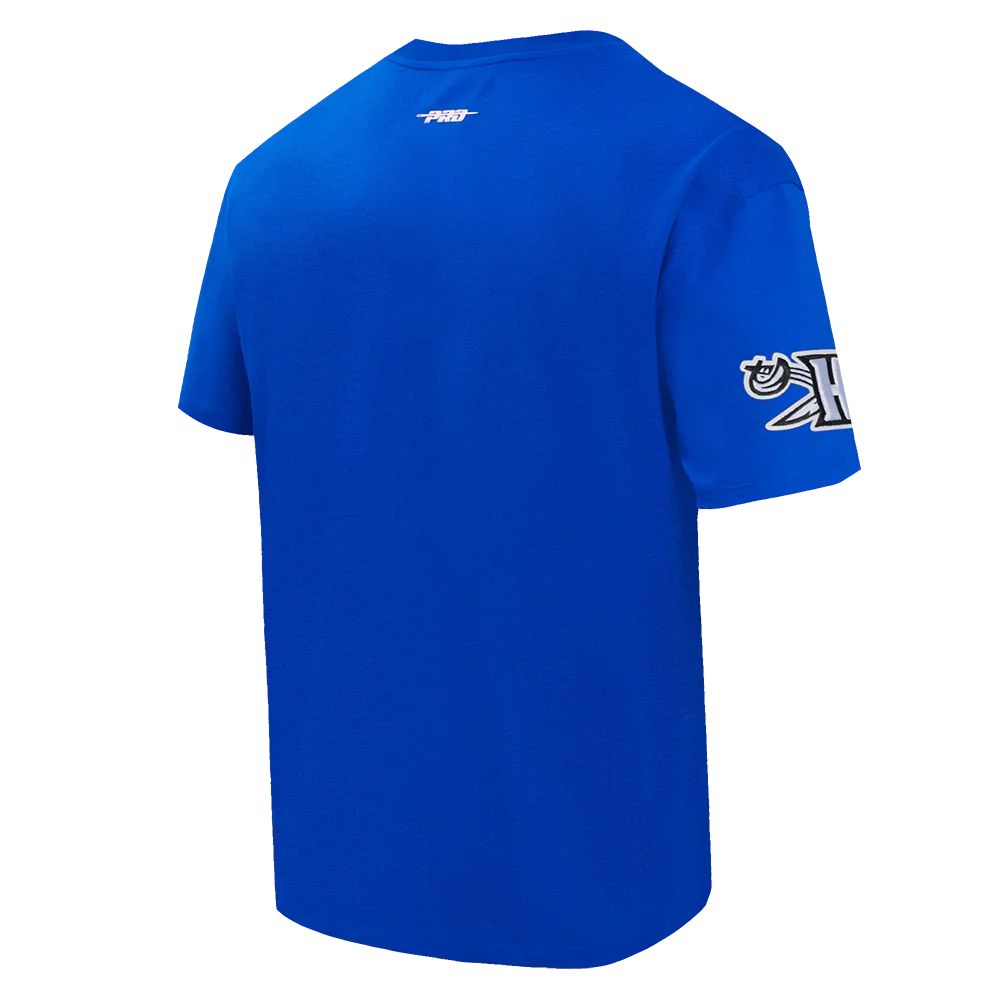 HAMPTON UNIVERSITY CLASSIC MEN'S STACKED LOGO TEE (ROYAL BLUE) - Image 3