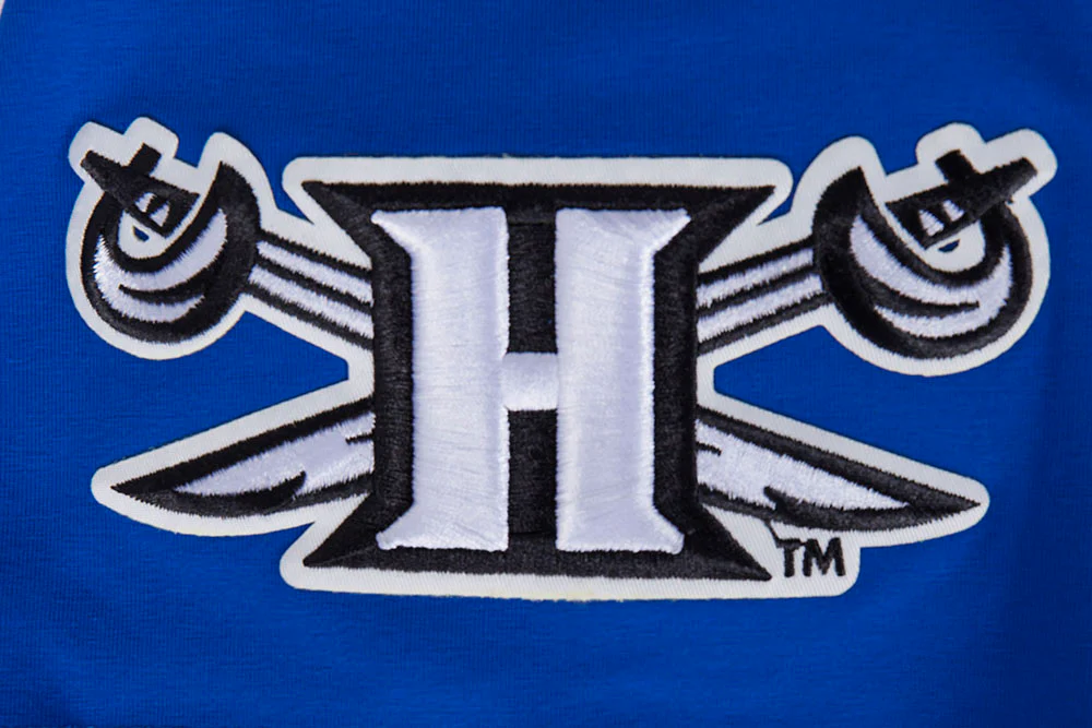 HAMPTON UNIVERSITY CLASSIC MEN'S STACKED LOGO TEE (ROYAL BLUE) - Image 6