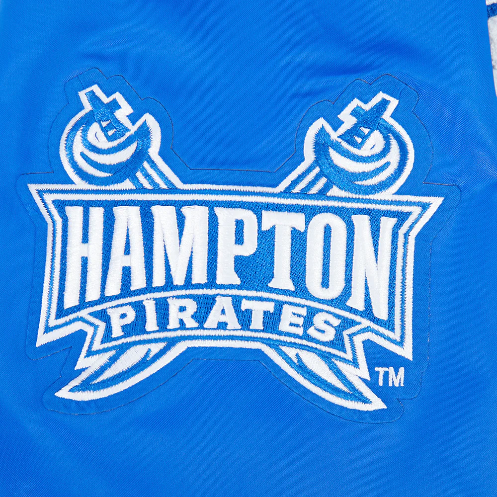 HAMPTON UNIVERSITY HBCU CLASSIC 2026 MEN'S RIB SATIN JACKET (ROYAL BLUE) - Image 10