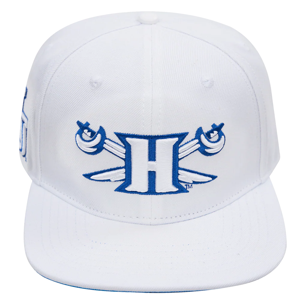 HAMPTON UNIVERSITY CLASSIC UNISEX WOOL SNAPBACK HAT (WHITE)