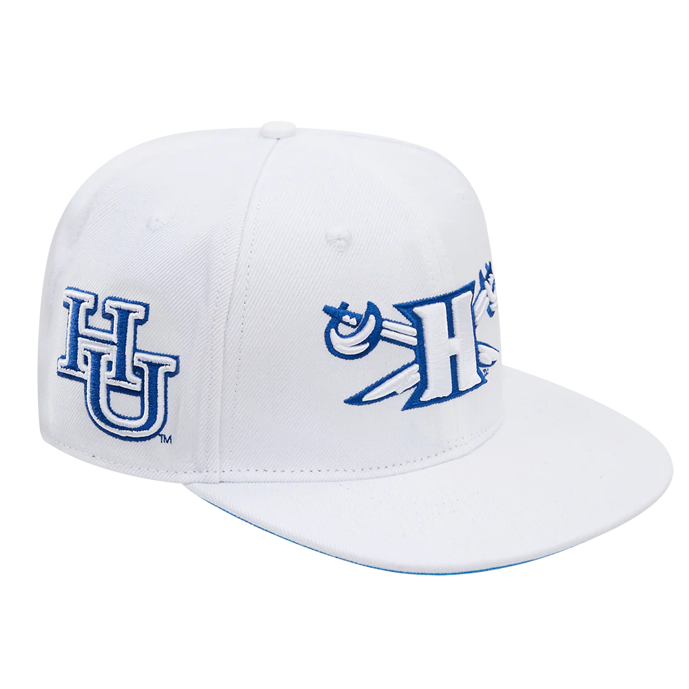 HAMPTON UNIVERSITY CLASSIC UNISEX WOOL SNAPBACK HAT (WHITE) - Image 2