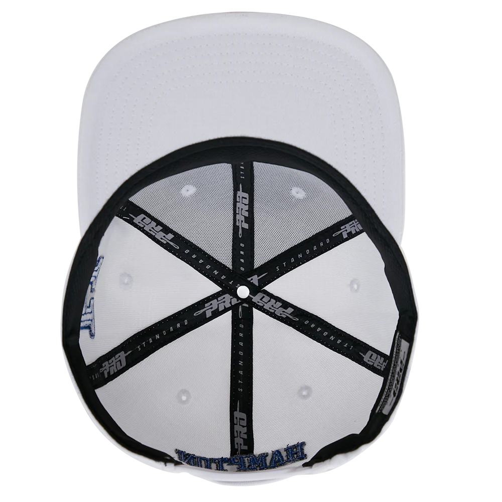 HAMPTON UNIVERSITY CLASSIC UNISEX WOOL SNAPBACK HAT (WHITE) - Image 5